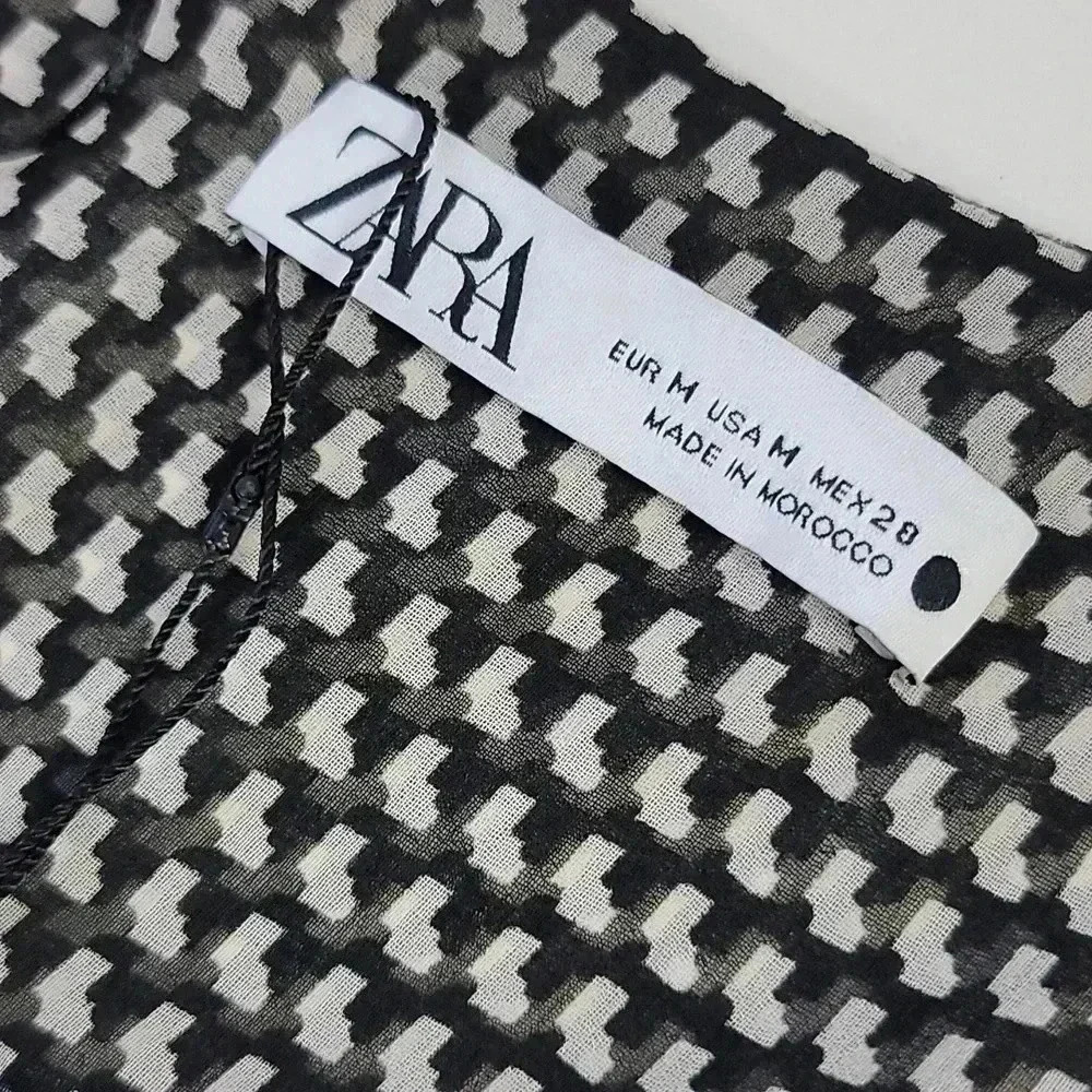 Zara Patterned Ruched Mini Dress - Picture 7 of 11